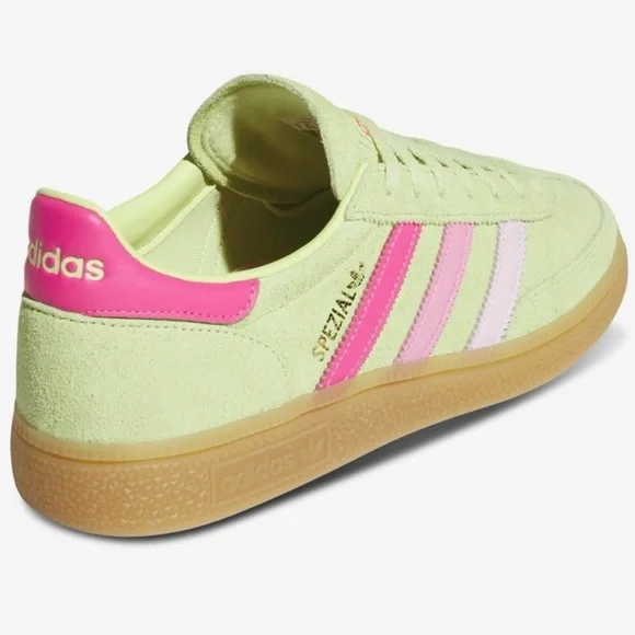 adidas Spezial Neon Lime with Pink and Light Pink Stripes - Picture 9 of 10